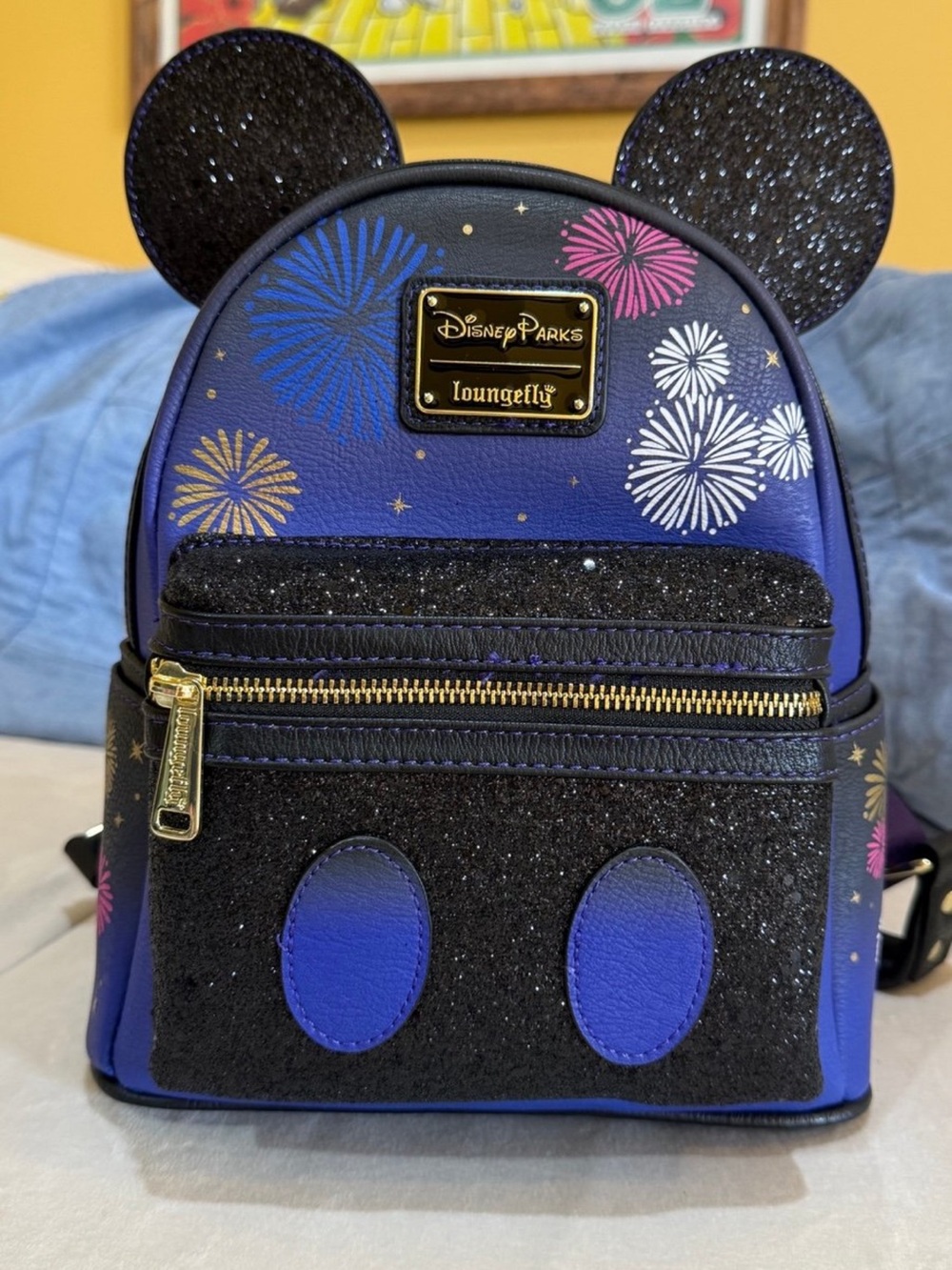 Mickey’s Main Attraction Castle Fireworks Loungefly Backpack